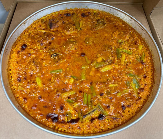 ARROZ DE SECRETO IBERICO CON AJETES 2 RACIONES